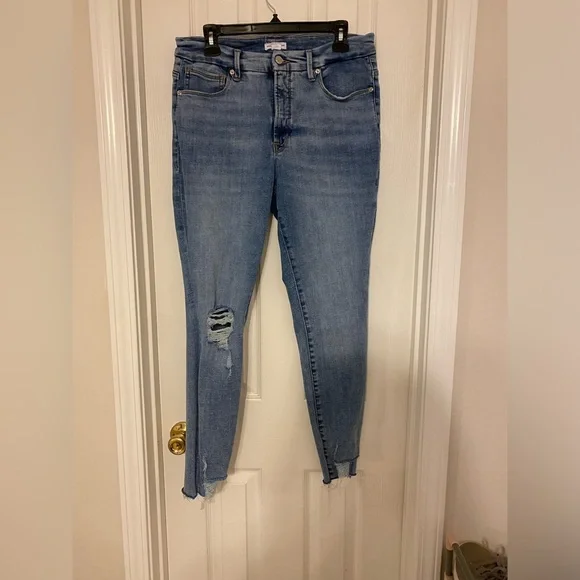 Good American jeans - skinny with frayed leg 14/32 - Picture 1 of 3